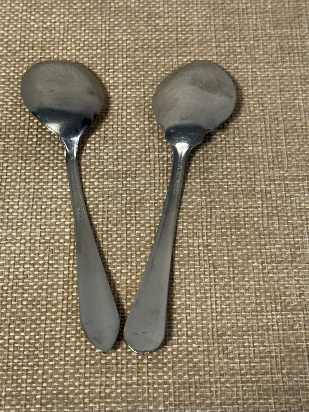 2-Vintage Japan Stainless Steel Demitasse Spoons 5